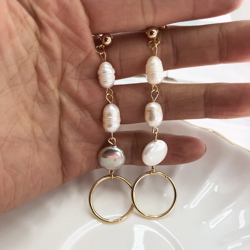 KBJW оригинальные длинные висячие серьги с кисточками для женщин зеркальные