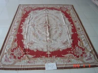 free shipping 9x12 aubusson rugs woolen carpets vivid red color shabby chic carpets all kinds of rugs in our store