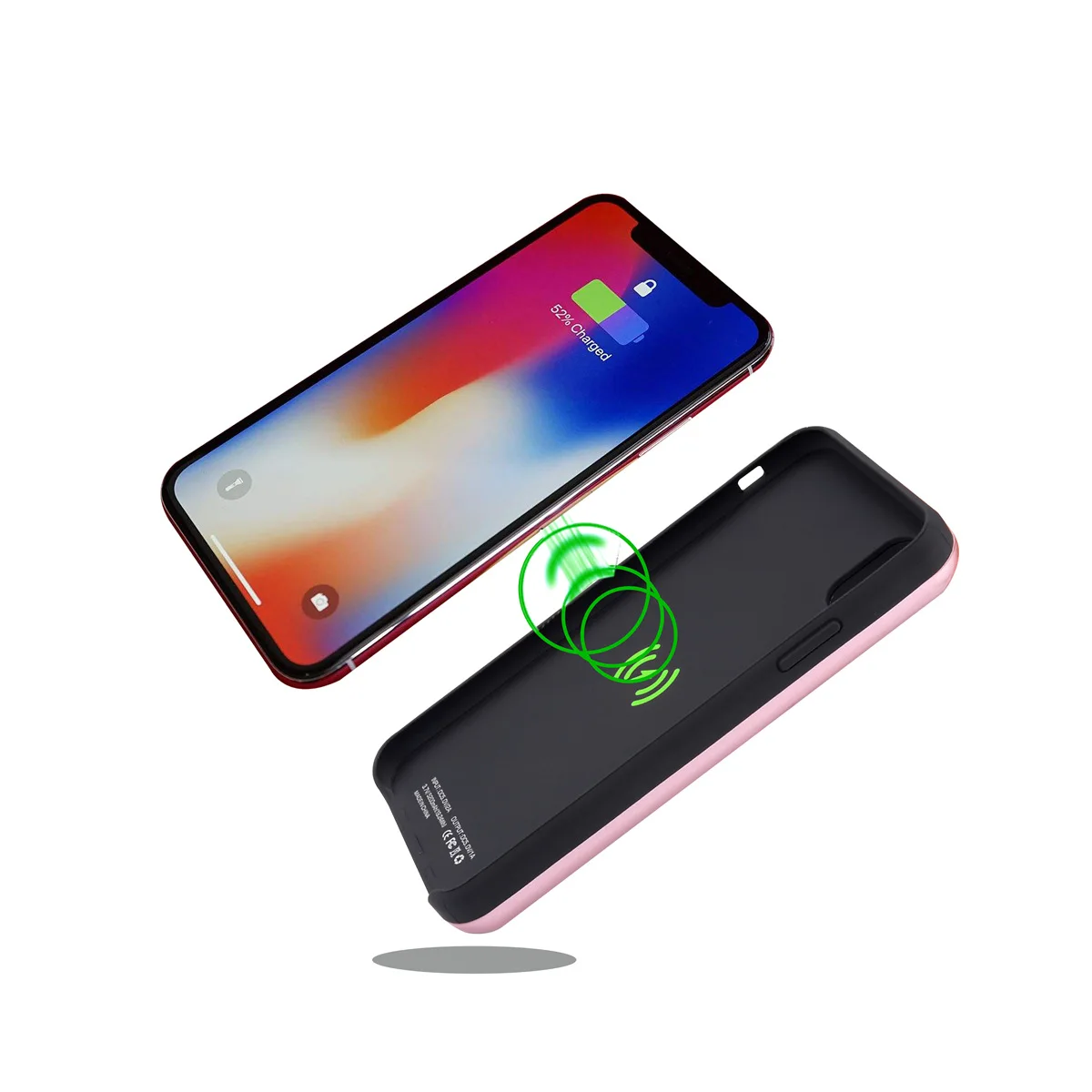 Чехол для iPhone X чехол аккумулятора и приемника беспроводного зарядного