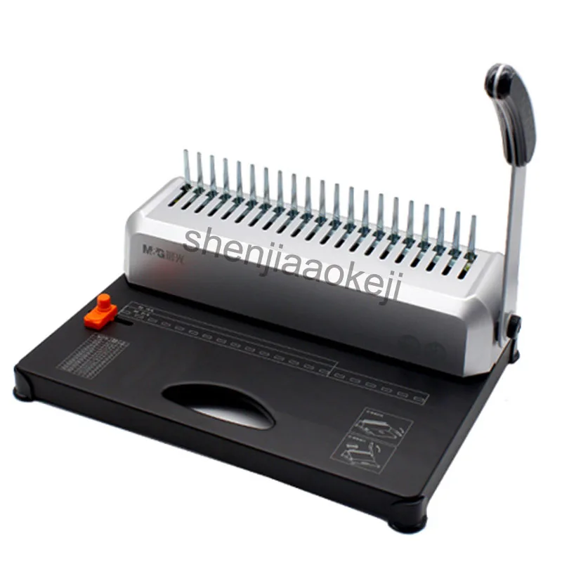 

A4 Paper Binding Machine Puncher Binder 21 Holes Binding Machine 12 Sheets Punching and Binding Office Home Tools A4, A5