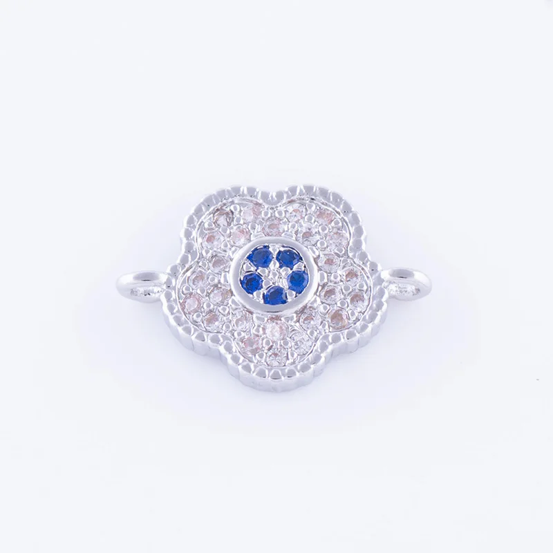 Принадлежности для ювелирных изделий micro pave с фианитами цветами коннектор