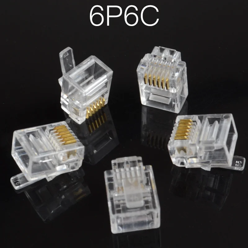 Модульный разъем для телефонного Интернета 4P4C 6P2C 6P4C 6P6C 8P8C RJ9 RJ11 RJ45 10