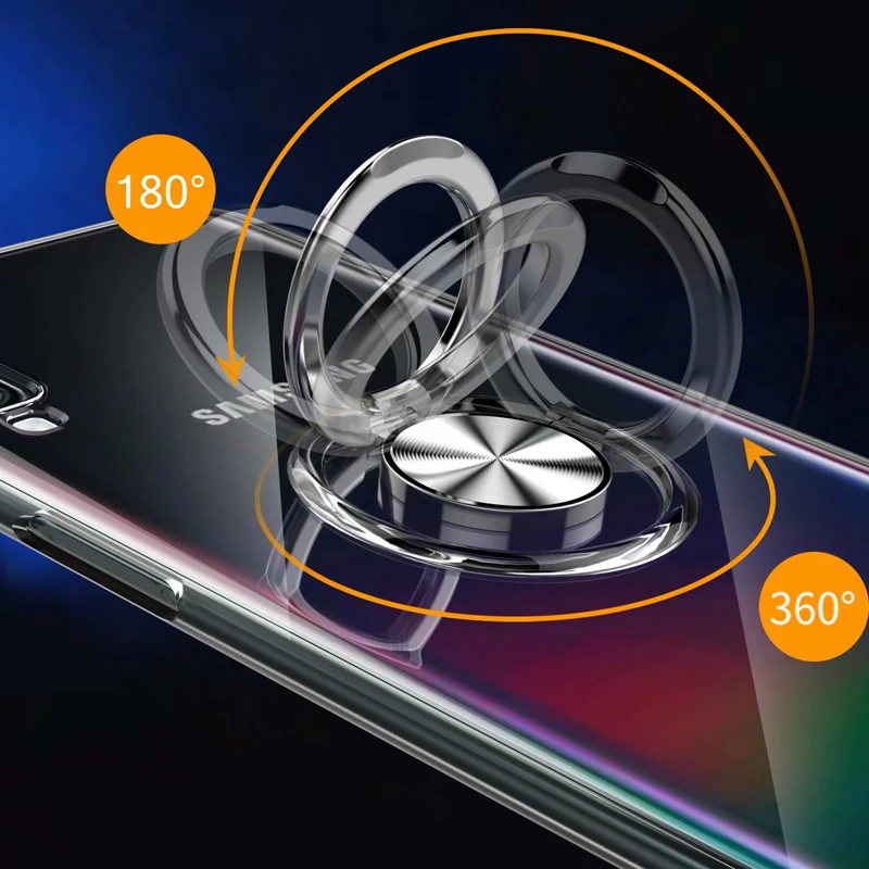 Роскошный прозрачный силиконовый чехол A80 для Samsung Galaxy A70 A50 A40 A30 A20 A10 A9 Pro A7 2018 Star Coque