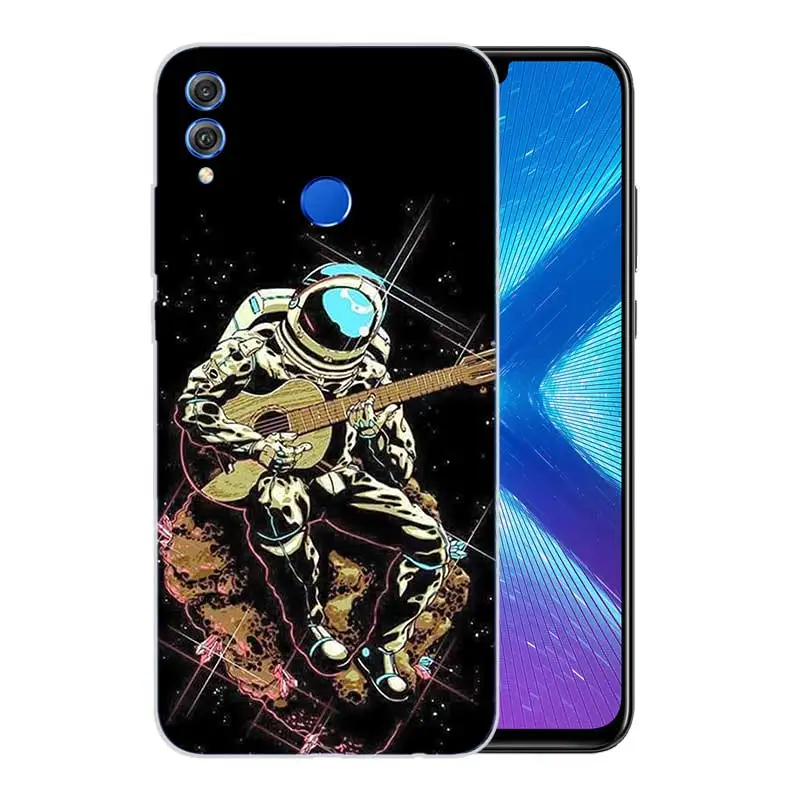 Мягкий с рисунком из ТПУ Корпус чехол для Huawei Honor V20 8X 7 8 9 10 lite 7X 8A V9 Play матовый Fundas