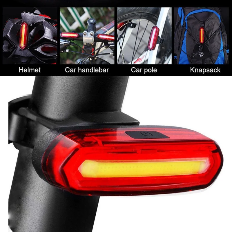 

120 люмен USB Перезаряжаемый велосипедный задний светильник светодиодный велосипедный задний светильник водонепроницаемый MTB дорожный велос...