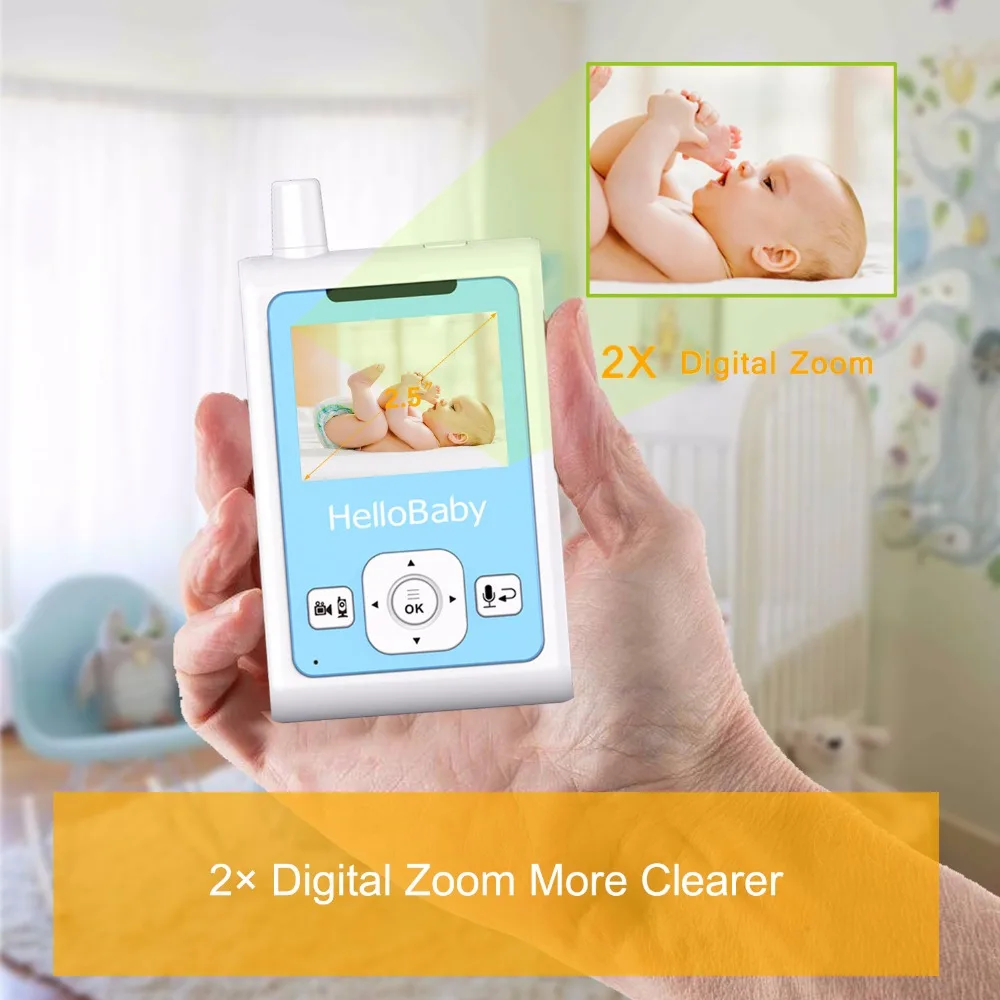 Фото HelloBaby HB25 беспроводной цветной видеоняня с двухсторонним голосовым аудио HelloBaby HB25 беспроводной цветной видеоняня с двухсторонним голосовым аудио
