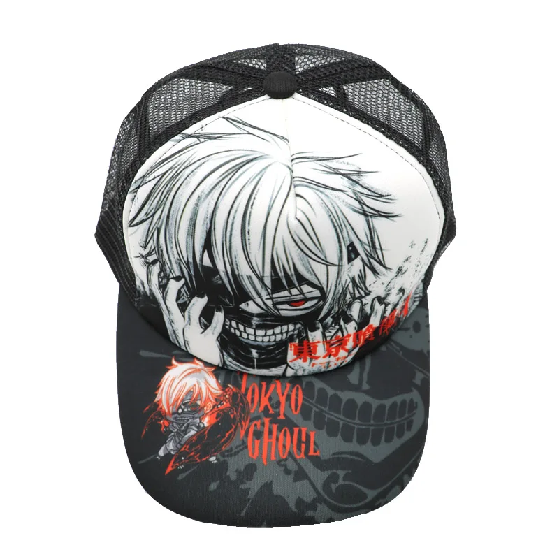 Tokyo Ghoul 4 Аниме ACG Hatsune Miku Бейсбол остроконечная Кепка Snapback девушка солнцезащитная Кепка с сеткой - Цвет: Tokyo Ghoul 4