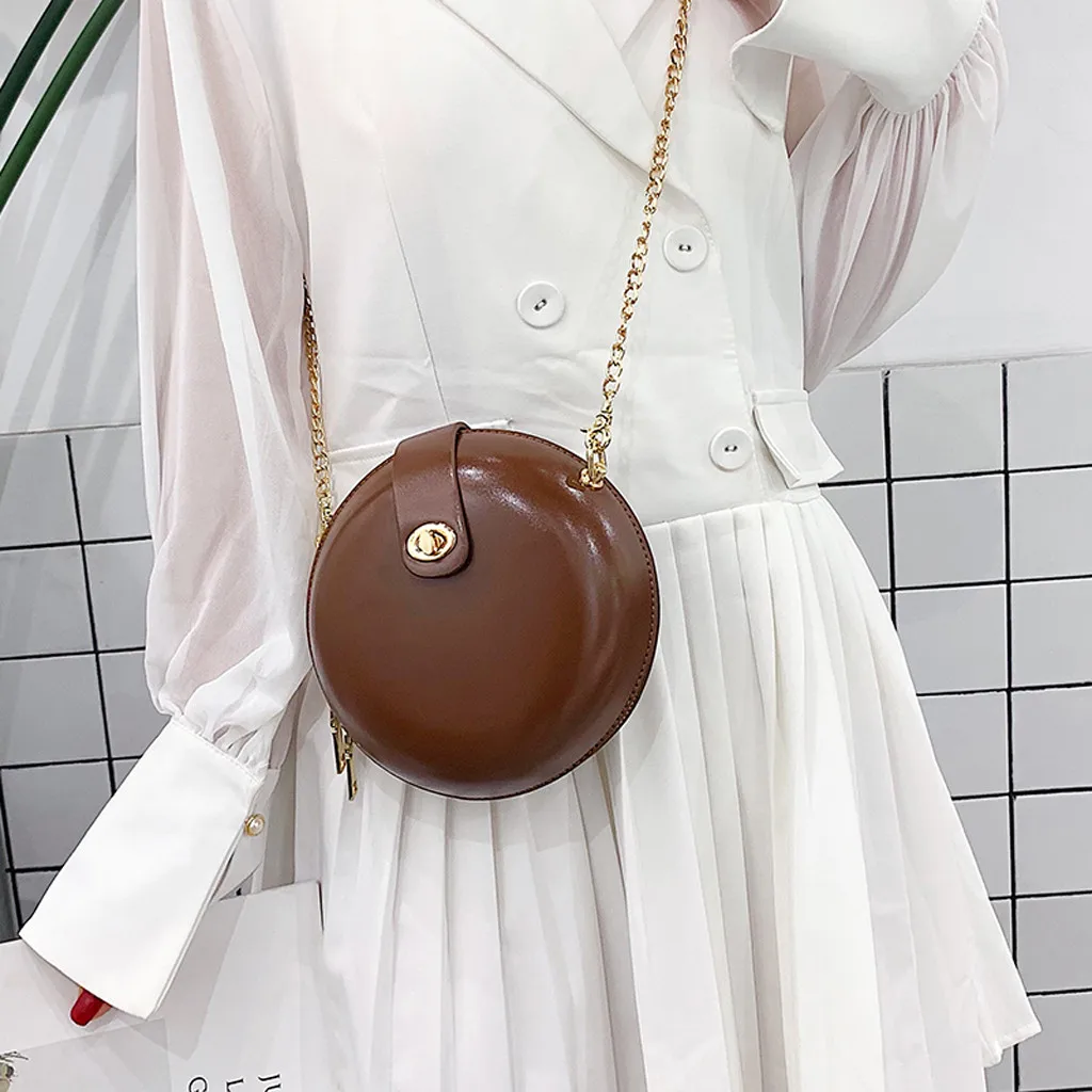 2019 women bag Fashion Eggshell Pure-Colour Cover Retro Shoulder Bag Coin Purse bolsa feminina sac main femme#G4 | Багаж и сумки