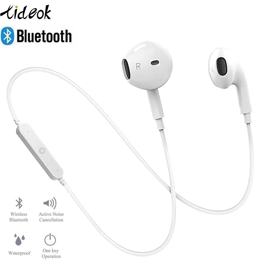 Беспроводные bluetooth наушники с шумоподавлением гарнитура шейным ремешком