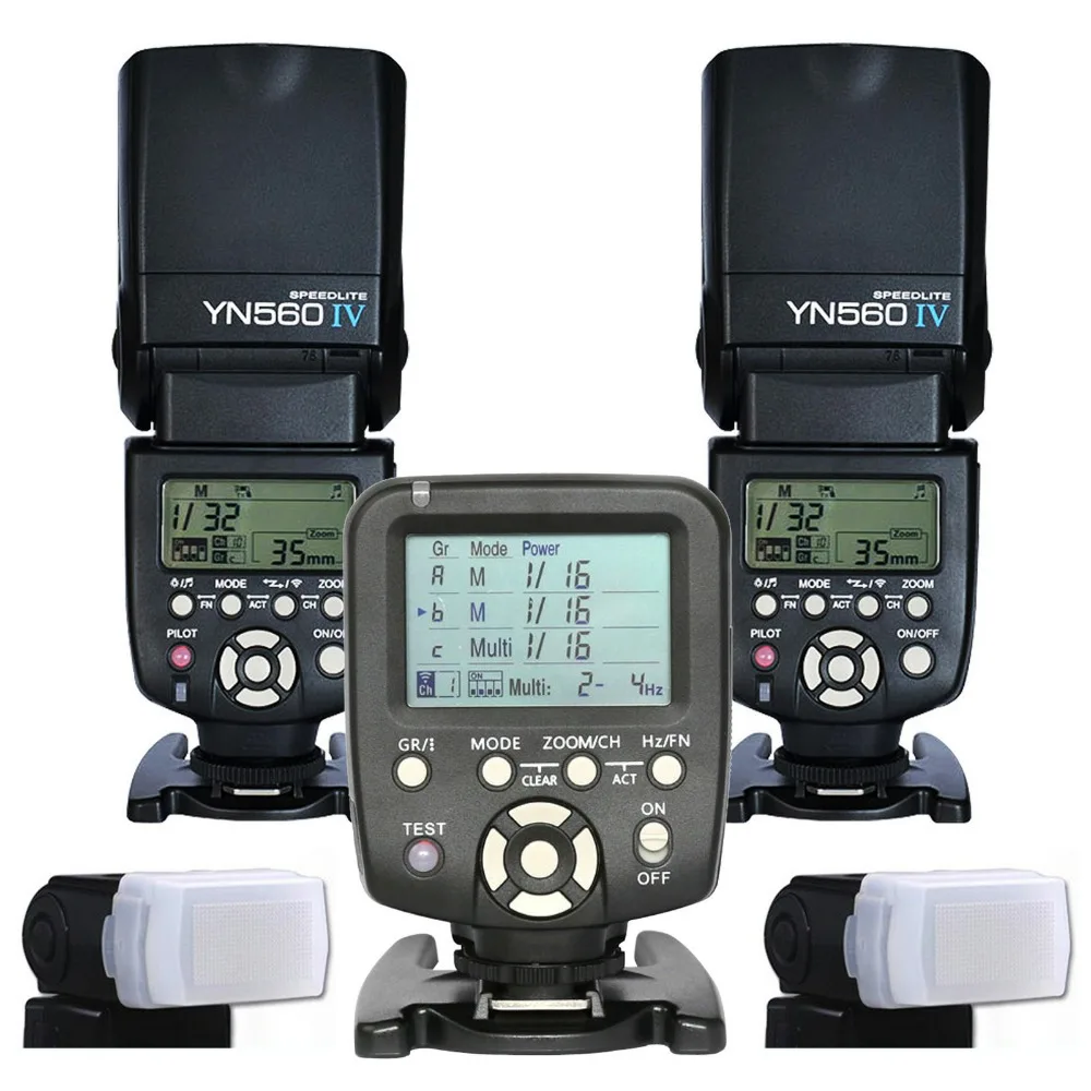 2017 2 шт. Yongnuo 560IV YN560IV беспроводной контроллер вспышки Speedlite Speedlight + YN560 TX для DSLR