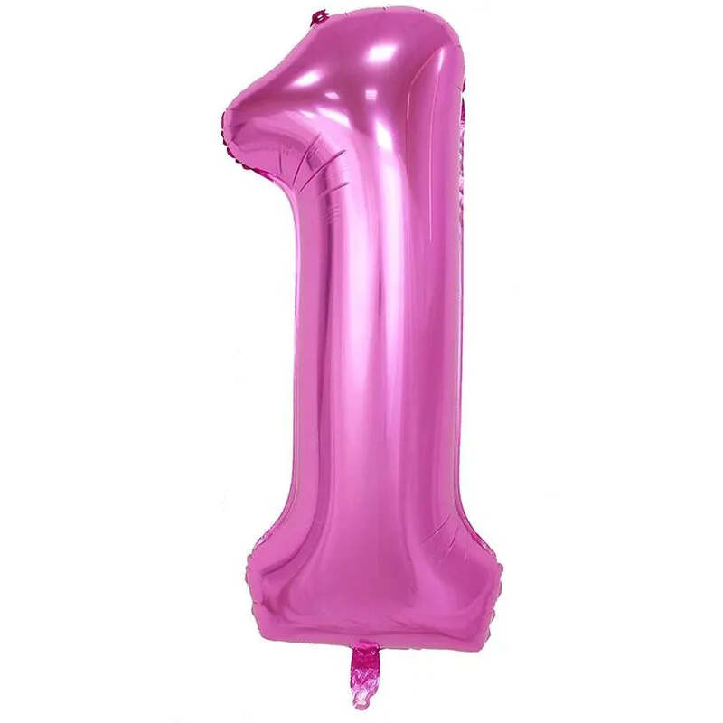 40-дюймовый светодиод Количество воздушных шаров розового и голубого цвета bday