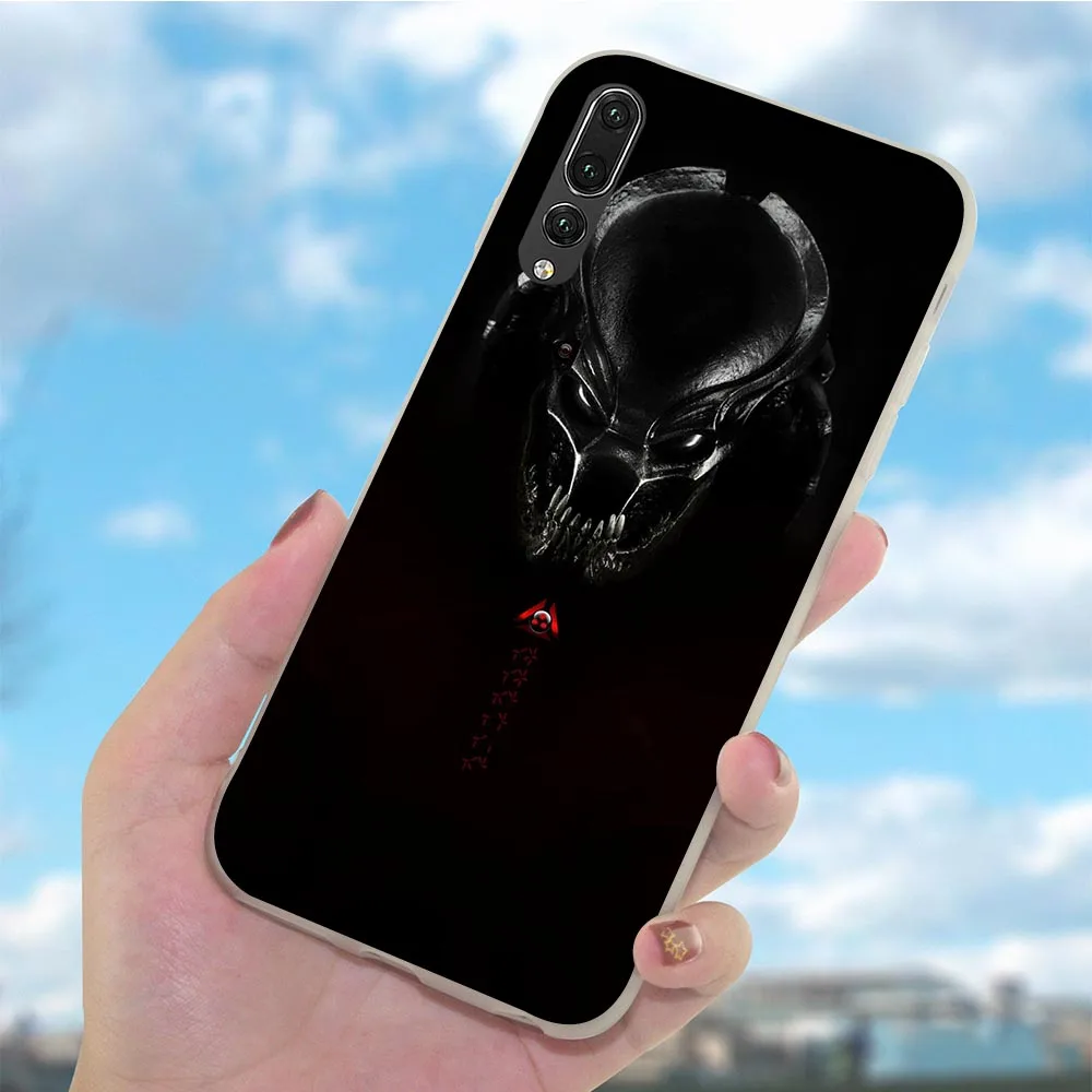 Мягкий ТПУ чехол для задней панели телефона Huawei P8 Lite P20 Pro P10 P9 Mini P Smart Mate 10 20 Alien Predator