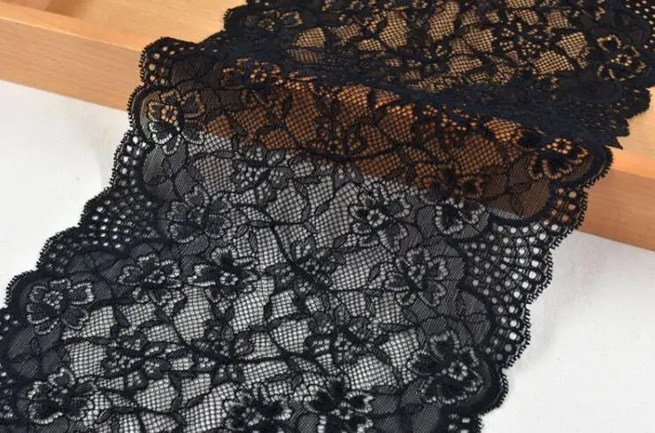 1 Meter Black Elastic Stretch Lace trim Sewing Headband Accessories | Дом и сад