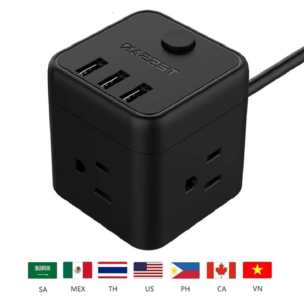 TESSAN WI FI Смарт Мощность полосы Стабилизатор напряжения мульти от источника