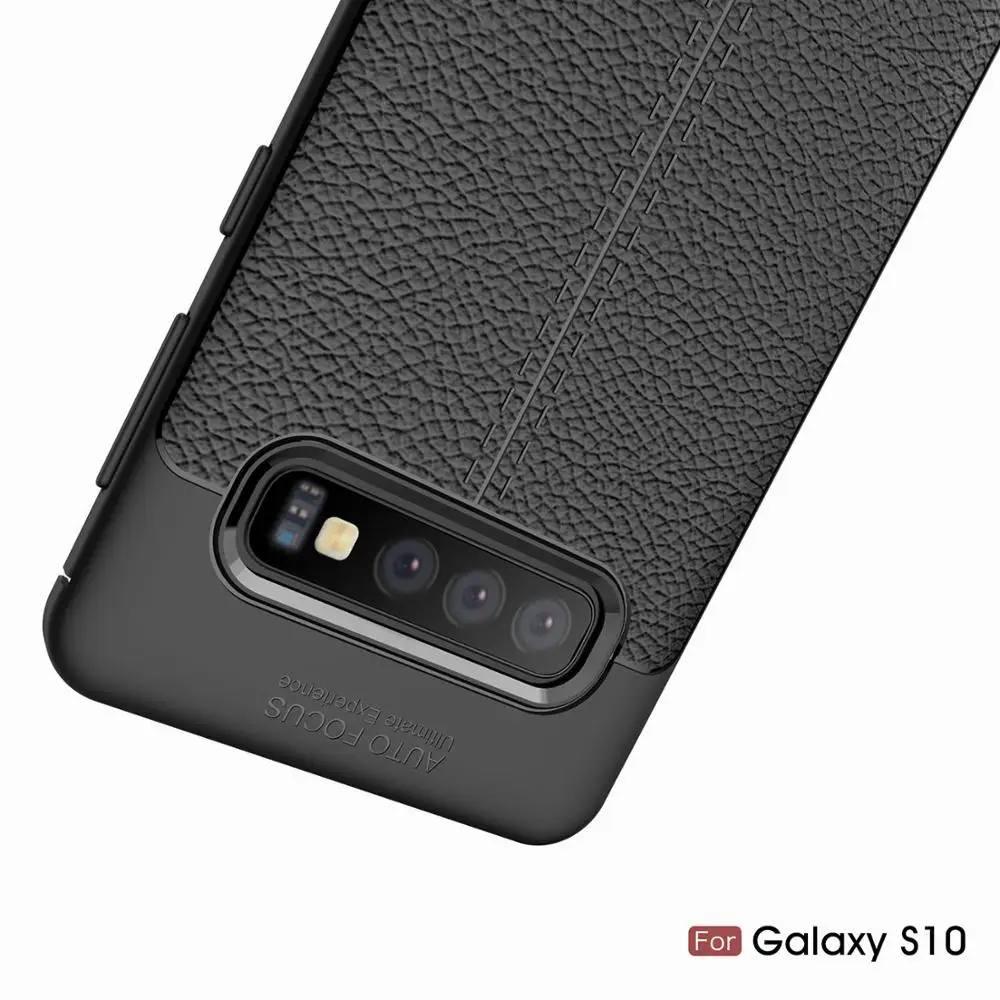 Ssuuu для Samsung S8 S9 S10 plus чехол личи шаблон Ударопрочный Мягкий TPU A10 A20 A30 A40 M10 M20 A750
