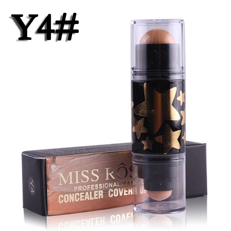 Miss Rose 12 цветов двойная головка спонж для косилера палочка натуральное яркое отбеливание база для макияжа лица тональный крем