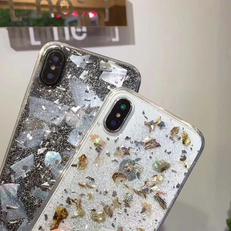 Чехол для телефона Kerzzil Bling Gold Foils iPhone X 8 7 6 6s Plus прозрачный силиконовый мягкий