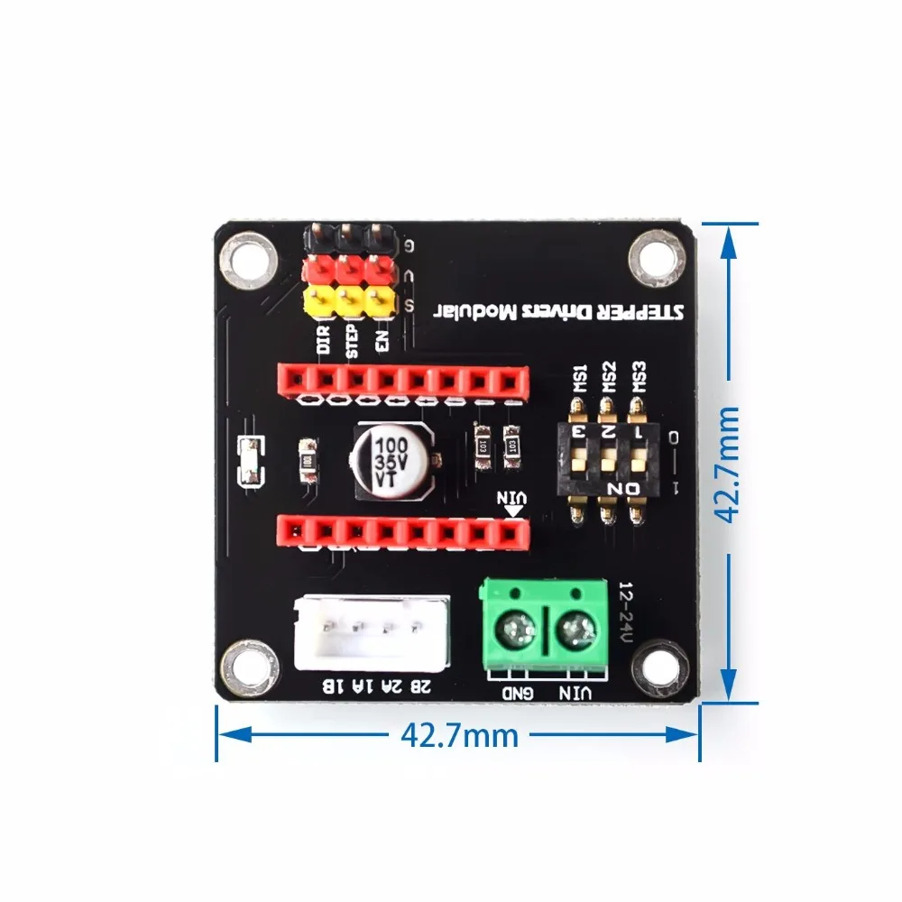 3D-принтеры 42 шагового двигателя привода Плата расширения 8825/A4988 для Arduino шаг 1400 x