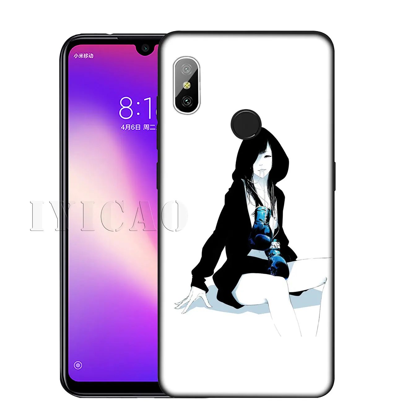 IYICAO мультфильм Боксерские перчатки для девочек шаблон ТПУ Мягкий силиконовый