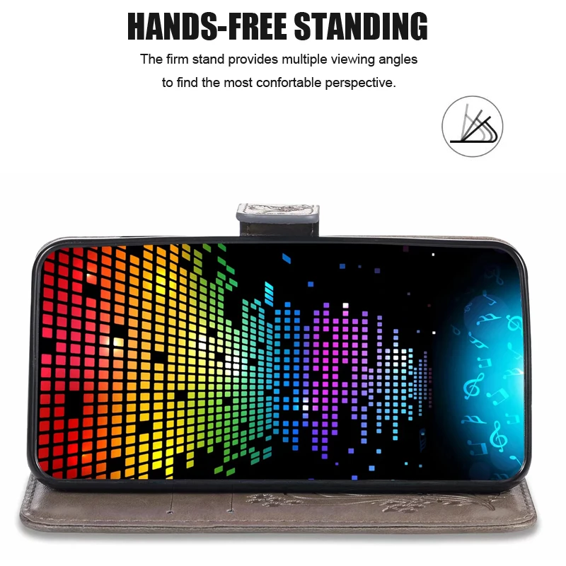 Кожаный чехол-книжка с бабочкой для Huawei Y6 Pro Y3 Y5 II Y7 Prime 2017 G8 Mini Nova 2 2S Plus G620 Y550 Y560 Y600 |