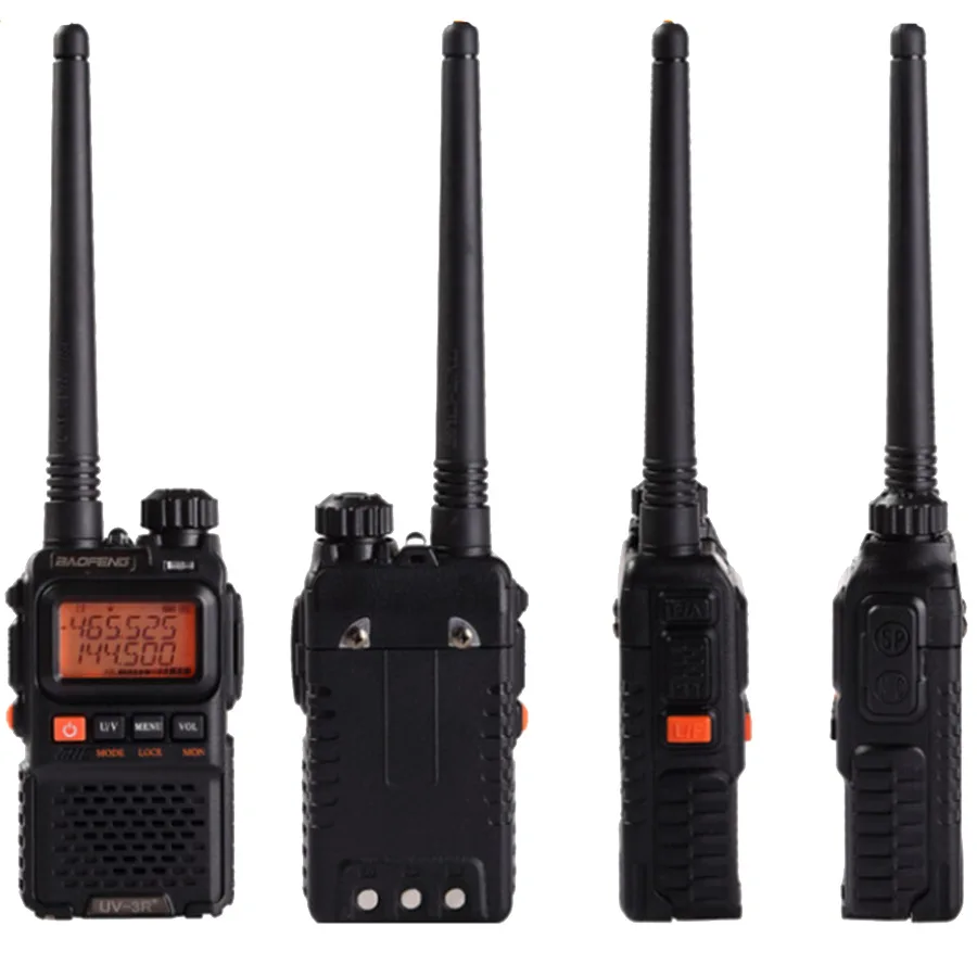 2 шт. новая черная рация BAOFENG UV-5R VHF/UHF 136-174/400-520 МГц двусторонняя 