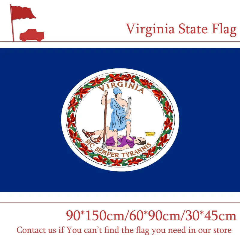 

60*90cm 90*150cm Virginia State Flag Flag 30*45cm Car Flag 3*5Ft