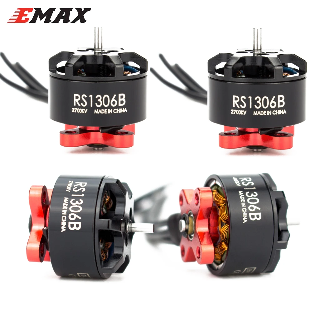 

EMAX RS1306B 2700KV/4000KV 3-4S бесщеточный гоночный двигатель для RC FPV Racer Quadcopter Mini Drone Multirotor