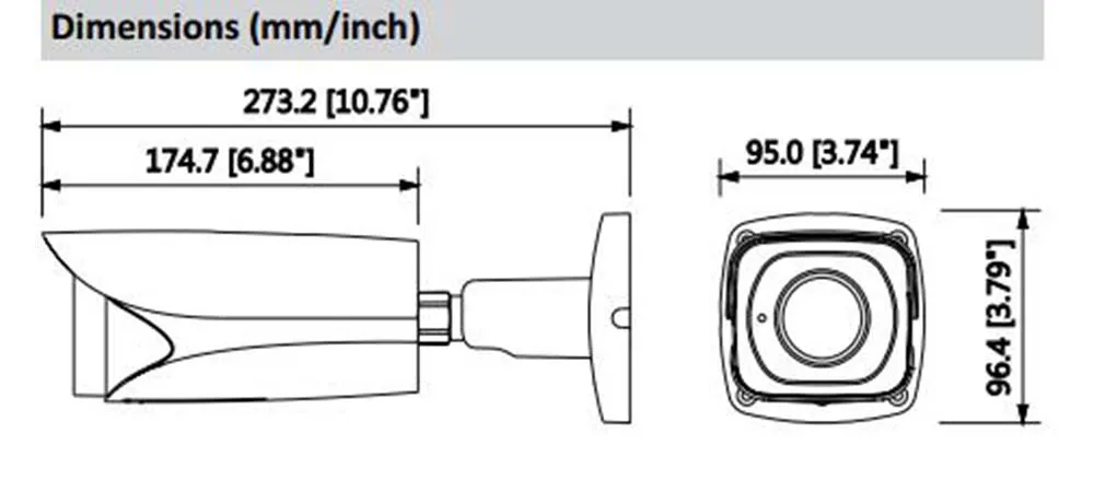 Free Shipping DAHUA CCTV Security IP Camera 3MP WDR IR Bullet Network IP67 IK10 With POE without Logo IPC-HFW8331E-Z5 | Безопасность и