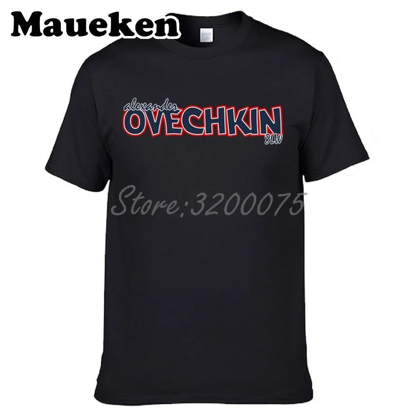 Мужская футболка Alex Ovechkin 8 Capital Captain для фанатов из США подарок с круглым вырезом