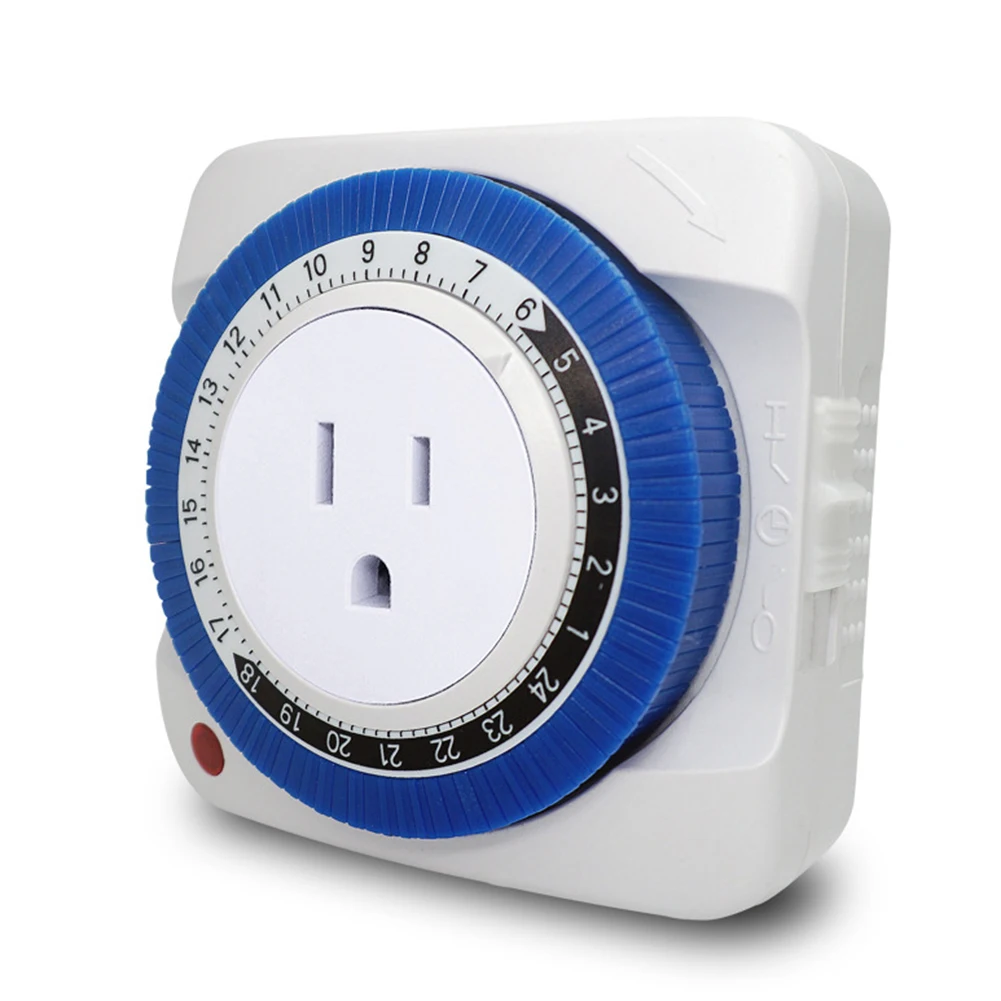 

EU Plug Timing Switch Energy Saving Mechanical Socket Protector Home Use 24 Hours intelligent Protector