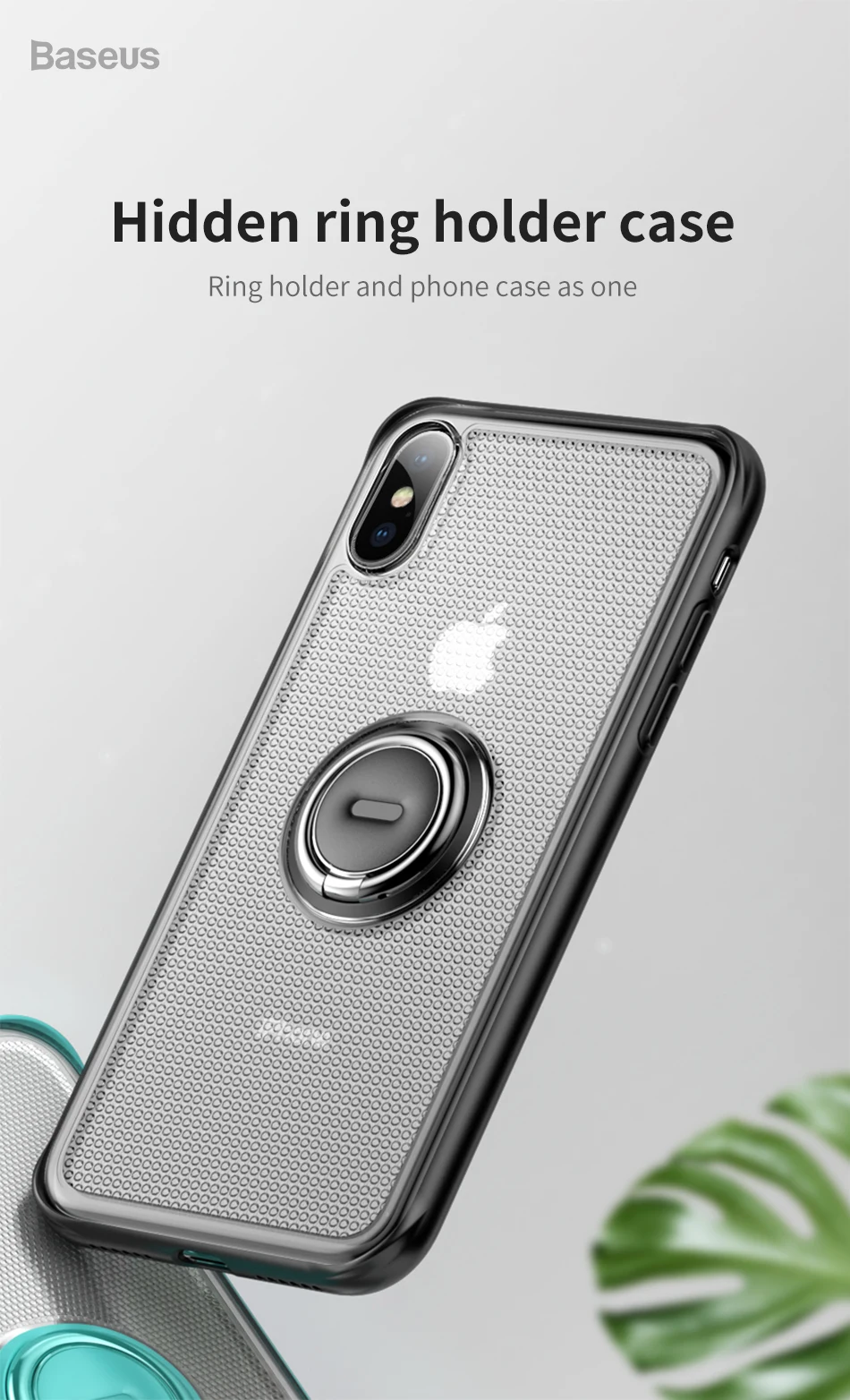 Чехол-держатель Baseus для iPhone Xs Max, Xr, X, S, R, Xsmax, подставка, чехол, мягкий ТПУ чехол с кольцом для пальца, для iPhone, Fundas