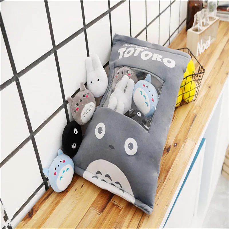 Пакет креативных плюшевых игрушек Totoro закуска Подушка куклы Мягкие кавайные Мой