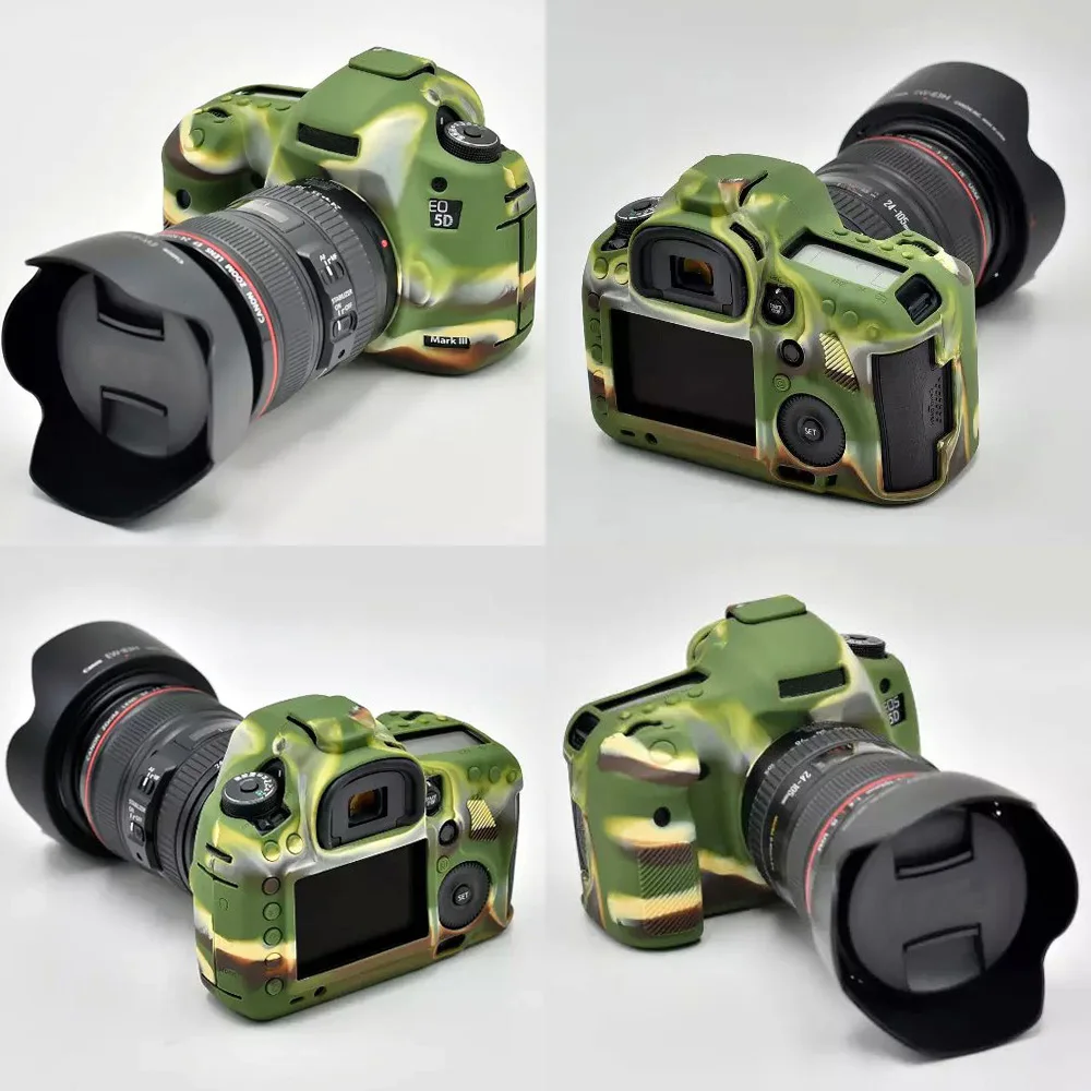 Мягкий силиконовый резиновый защитный корпус для камеры Canon EOS 5D Mark III|Сумки
