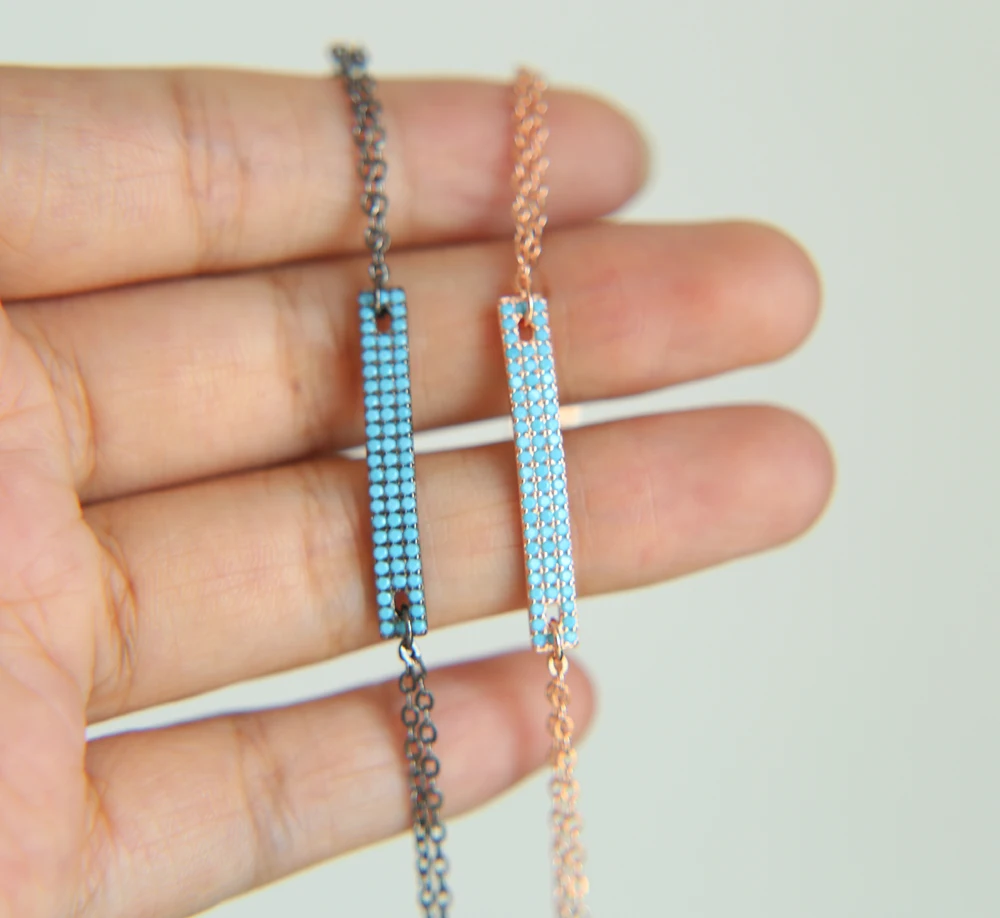 2017 горячее новое поступление микро проложить синий камень Мода дамы подарок