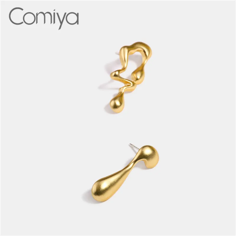 Женские длинные висячие серьги Comiya подвески из сплава золотого