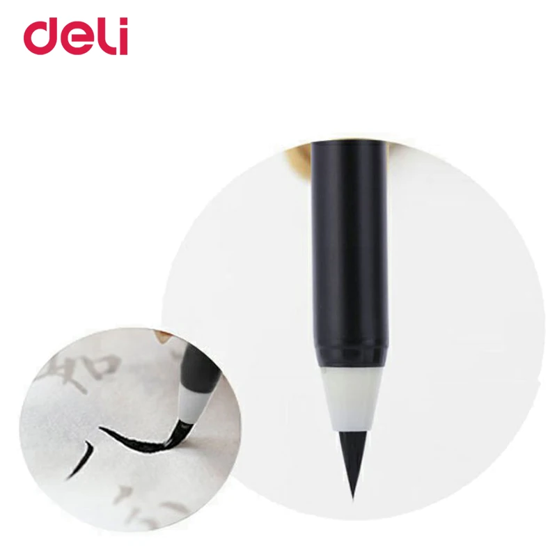 Deli Оптовая продажа 2 шт. мягкая ручка для письма каллиграфии школьные