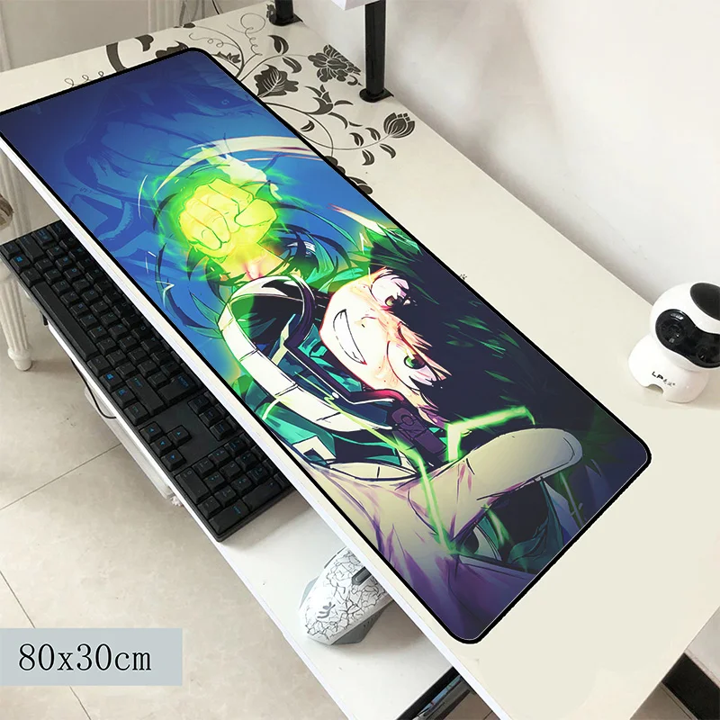 Коврик для мыши my hero academic 800x300x2 мм красивый компьютерный коврик игровые