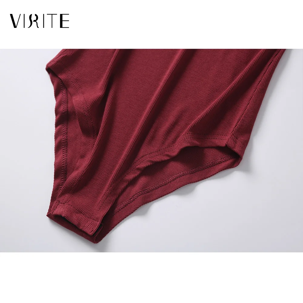 Женский трикотажный комбинезон viite эластичный с коротким рукавом|Боди| |