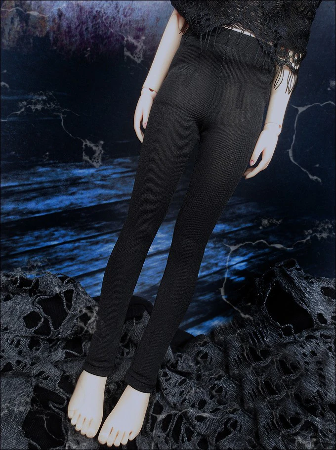 D01-P072 детская игрушка ручной работы 1/3 1/4 аксессуары для кукол BJD/SD Одежда для кукол черные облегающие Стрейчевые брюки-карандаш 1 шт
