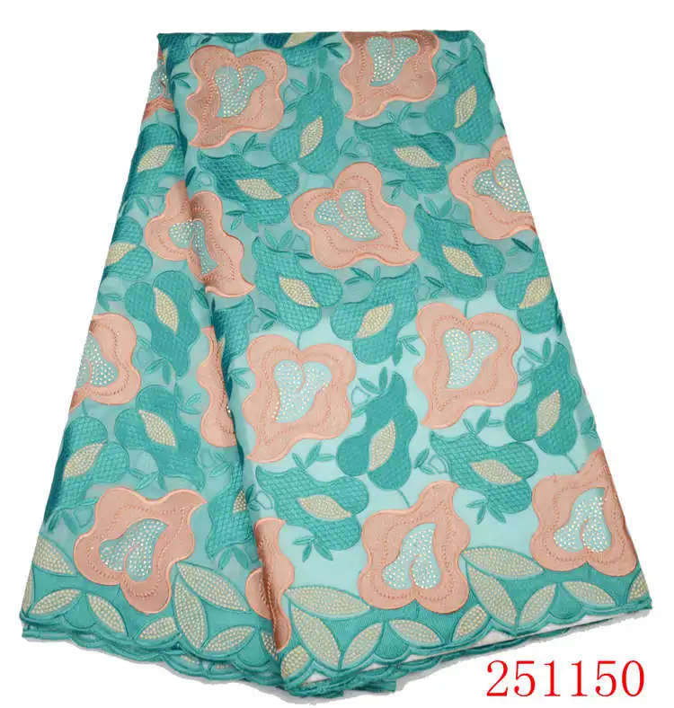Хит продаж африканская швейцарская вуаль кружево высокого качества хлопковые