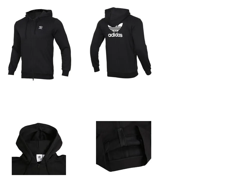 Новое поступление Adidas Originals TRF FLC толстовка мужская куртка с капюшоном Спортивная