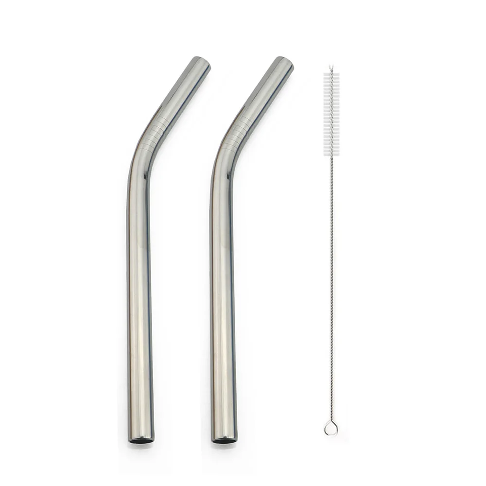 Silver 215x12mm C 2 шт питьевой соломинки многократного использования из нержавеющей стали соломинки Экстра Широкий 12 мм металлическая соломинка с чистящей щеткой мешок пузыря чай Yerba mate - Цвет: Silver 215x12mm C
