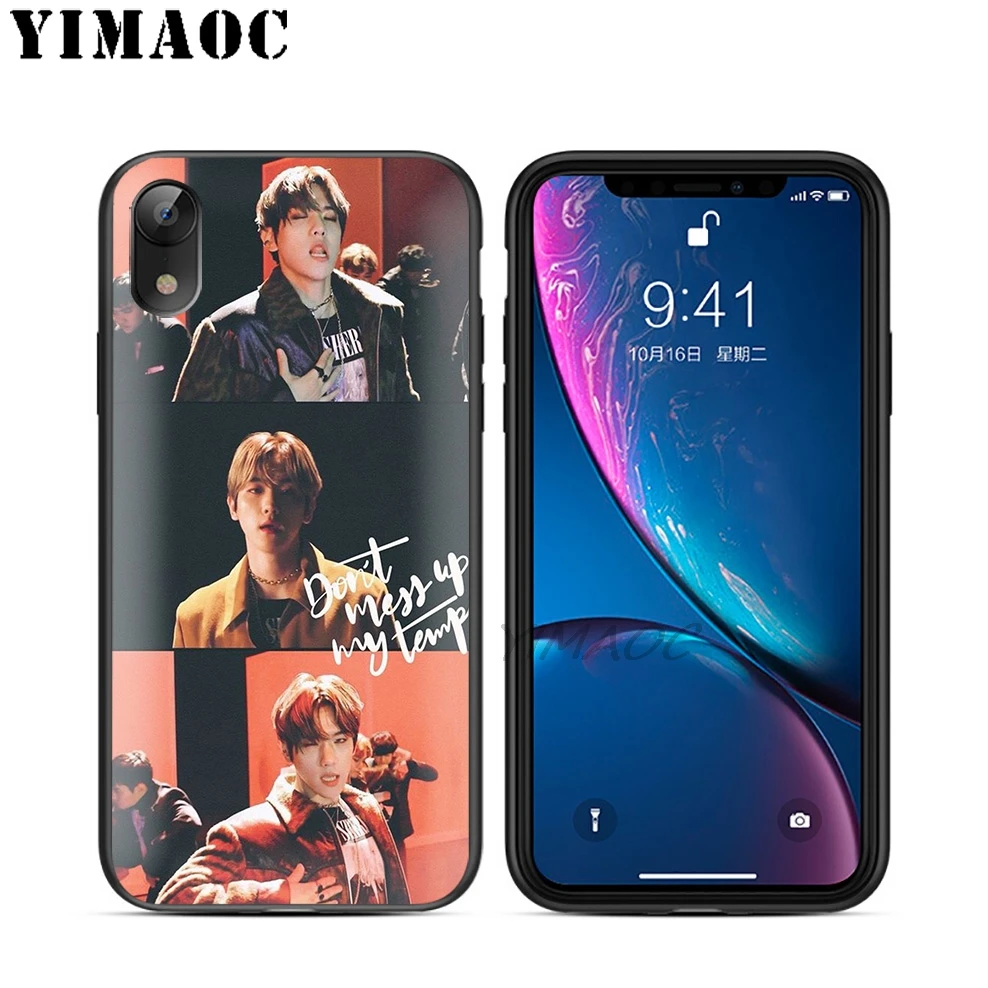 YIMAOC TEMPO EXO Новый Мягкий ТПУ Черный силиконовый чехол для iPhone X или 10 8 7 6 6S Plus 5 5S SE Xr Xs