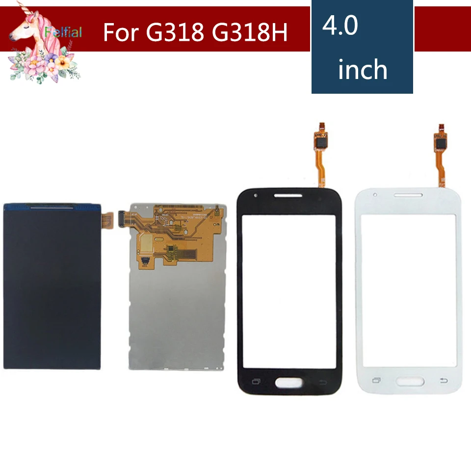 4," для samsung Galaxy DUOS Trend Lite 2 G318 G318H ЖК-дисплей с сенсорным экраном дигитайзер Замена датчика