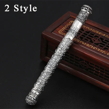 2 Style Кулон Будды 925 пробы серебряные ювелирные изделия для мужчин и женщин облако Ваджра мантра Писание шариковая ожерелье ручка кулон P70 - Цвет камня: 2 Style