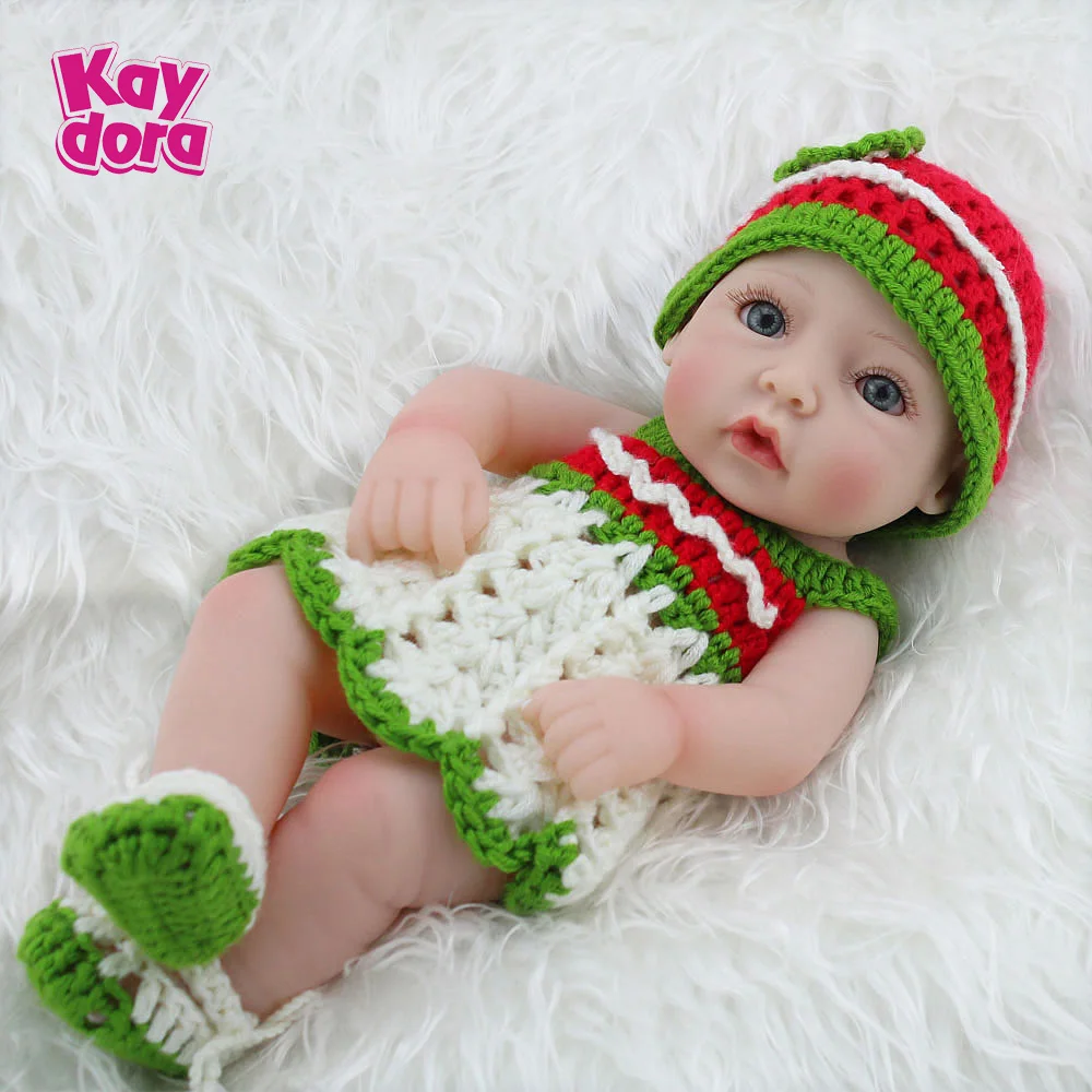 10 дюймов силиконовые куклы Reborn baby girl, реалистичные куклы Reborn Baby, Коллекционные детские куклы для девочек и мальчиков, реалистичные детские игрушки - Цвет: Girl