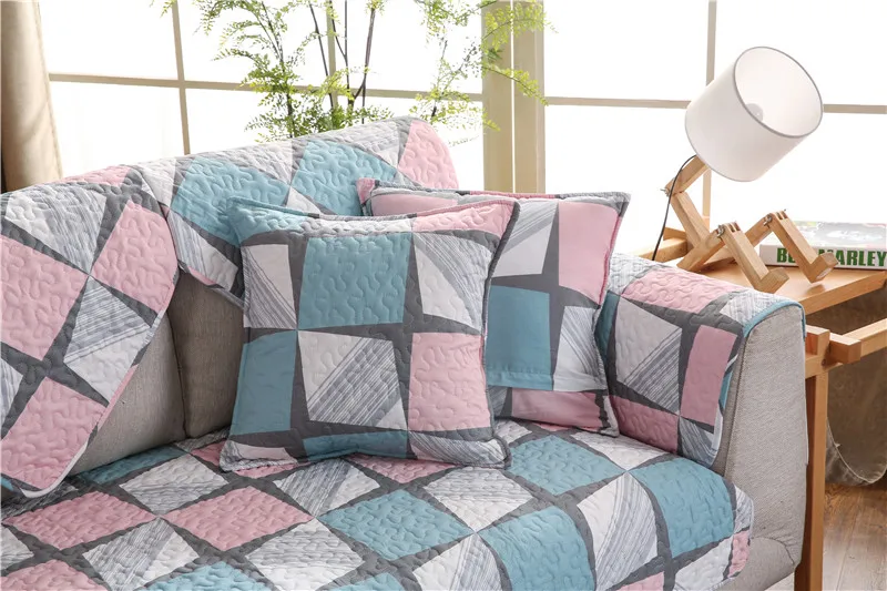 LK400603 1 шт. Хлопковый чехол для дивана с геометрическим принтом Twill мягкий современный нескользящий чехол для дивана для гостиной - Цвет: LK400603