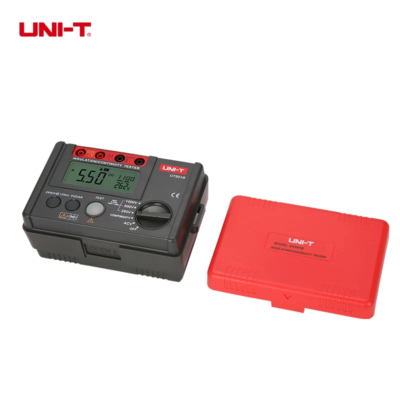 Фотоэлемент UT501B тестер изоляции сопротивления AC напряжения PI DAR Meter 250V/500V/1000V 0% ~ 10%