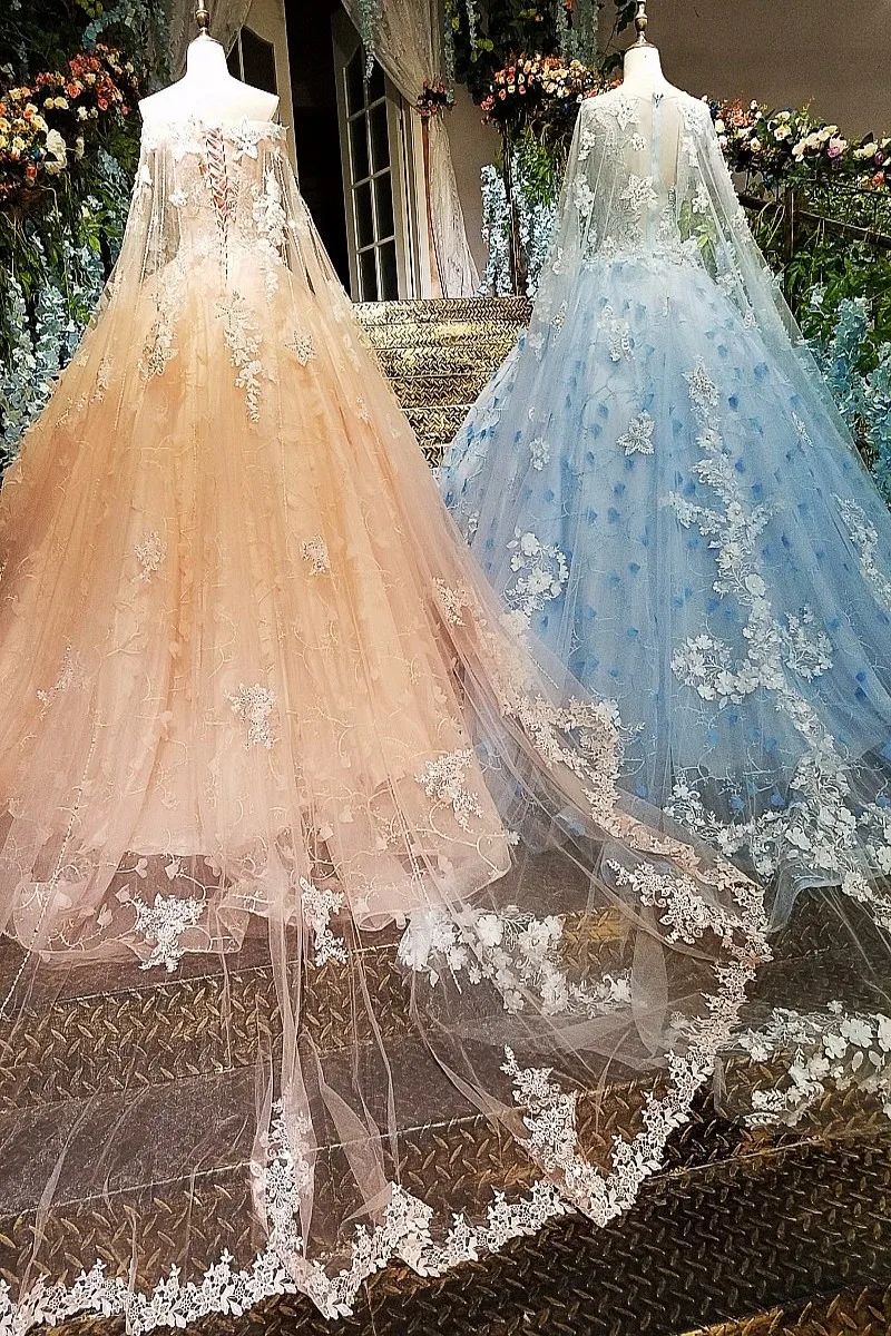 LS00140 вечернее платье длинные 2017 кружевные цветы vestidos de festa longo бальное розовое и
