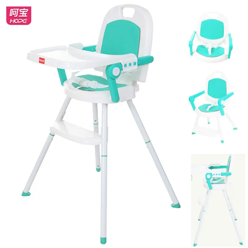 HOPE Baby Highchairs Light Portable Foldable Travel Multifunctional Steel Pipe Baby HighChair Dining Table Chair Booster Seat